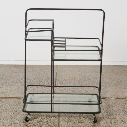 A Vintage Tiered Drinks Trolley