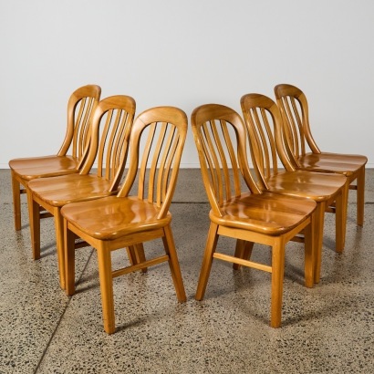 A Set of Six Mid-Century Danske Mobler Dining Chairs