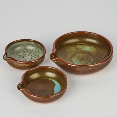 A Set of Three Bowls by Len Castle