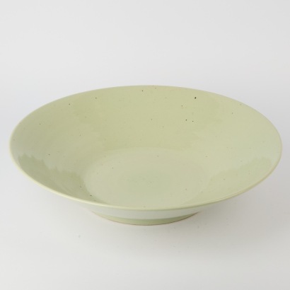 A Large Vintage Speckled Pottery Bowl
