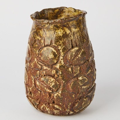 A Brutalist Mid-Century Pottery Vase