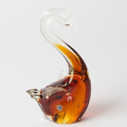 A Murano Glass Swan