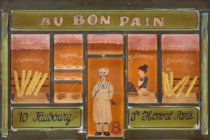 A Wall Hanging Diorama of French Bakery