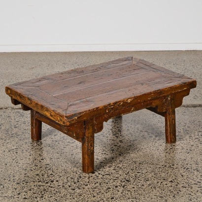 A Lacquered Handmade Chinese offering Table