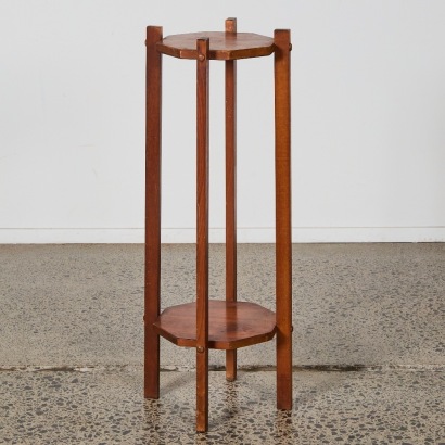 A Vintage Two-Tier Plant Stand