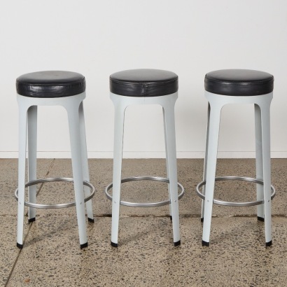 A Set of Three 'Leo' Bar Stools by Leonardo Rossano for Lapalma