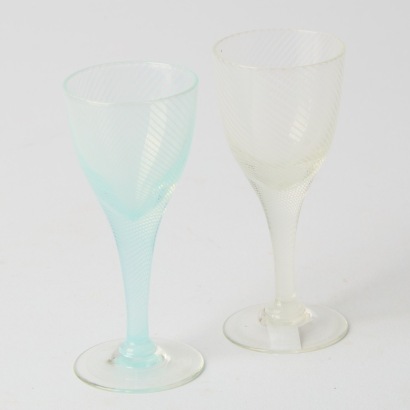 A Pair of Italian Carafe Glasses