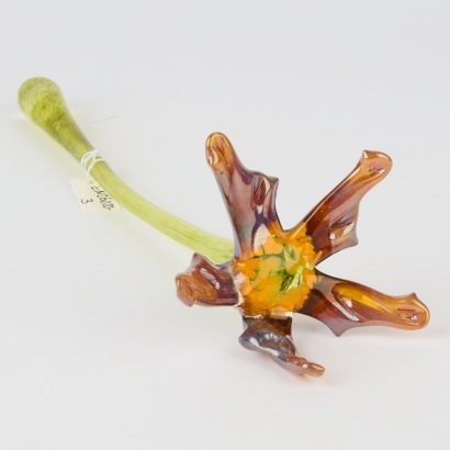A Lynden Over Art Glass Flower