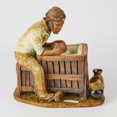 A Mooreen Cameron "Potter" Sculpture