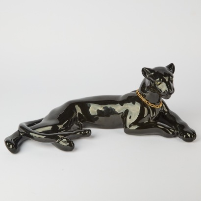 A Vintage Ceramic Panther