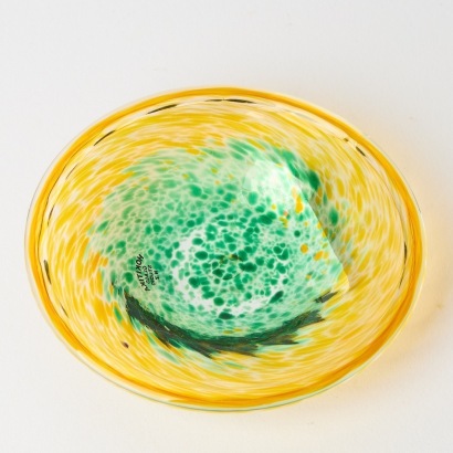 A New Zealand Hokitika Glass Dish