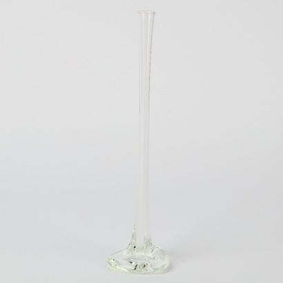 A Vintage Hand-blown Drop Glass Vase