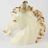 A Mid-Century Italian Horse Head - Porcelain Glaze with 24K Gold - 3