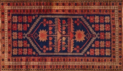 An Antique Hand-Knotted Turkish Yagcibedir Rug