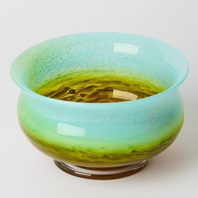 A Swedish Signed Art Glass Vase By John-Ovar Lake