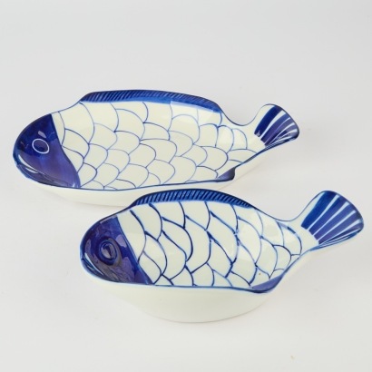 A Pair of Dansk Hand-Painted Bowls/Serving Dishes