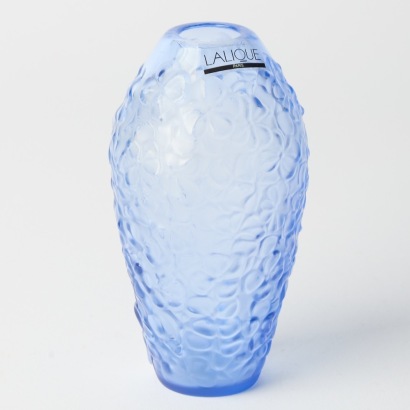 A Signed Lalique Violeta Vase
