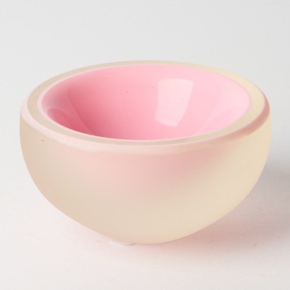 A Cast Glass Crucible Bowl
