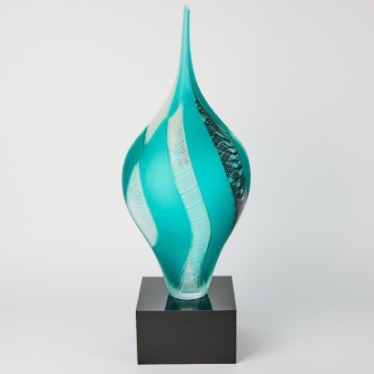A Large Handblown Murano Art Glass Sculpture from Massimiliano Schiavon Gallery, Murano, Italy