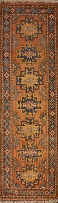A Vintage Anatolian Geometric Runner