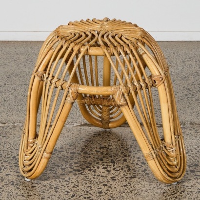 A Rattan Stool