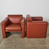 A Pair of Seventies Cognac Leather Club Chairs - 2