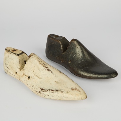 A Pair of Rustic Wooden Cobblers Shoe Moulds