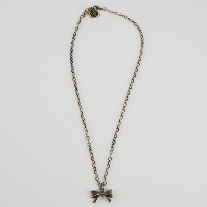 A Trelise Cooper Sterling Silver Bow Necklace