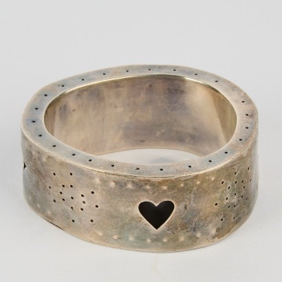 A Handmade Silver Bangle