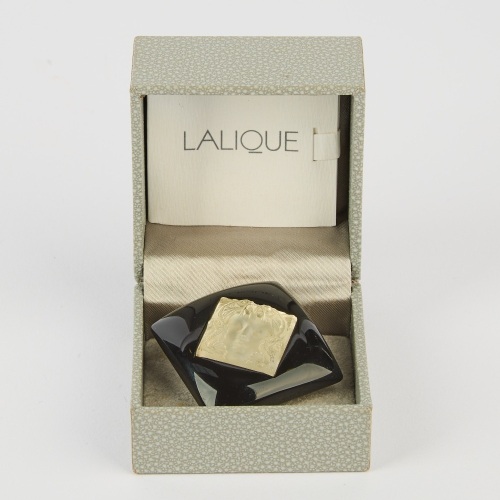 A Lalique 'Arethuse' Masque de Femme Brooch