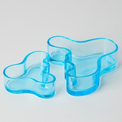 A Pair of Littala Alvar Aalto Glass, Finland