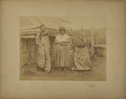 BURTON BROTHERS Te Hurinui, Kahu Tapune, and Ngaparu, at Waimiha, King Counrty