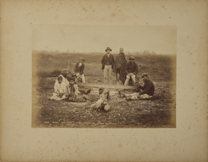 BURTON BROTHERS Māori Sawyers, Whatiwhatihoe (King's Residence)