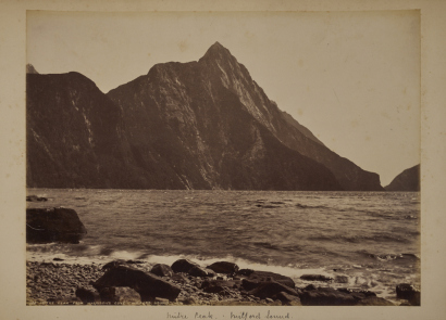 BURTON BROTHERS Mitre Peak from Harrison's Cove, Milford Sound