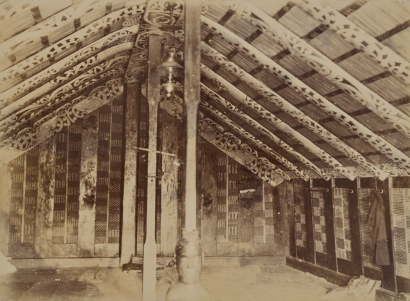 UNKNOWN PHOTOGRAPHER Early View of a Whare Runganga (possibly Hotonui?)