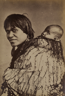 FOY BROTHERS Portrait of Ana Rupene (or Heeni Hirini), and her child