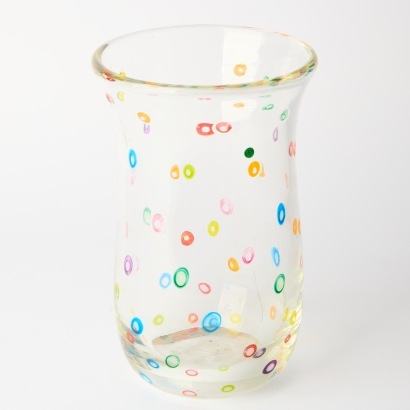 A Hand Blown Glass Vase Signed and Dates