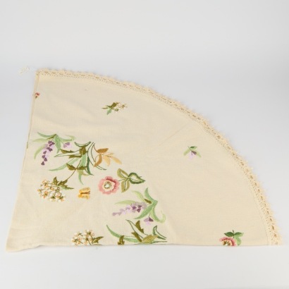 A Vintage Hand-Embroidered Tablecloth
