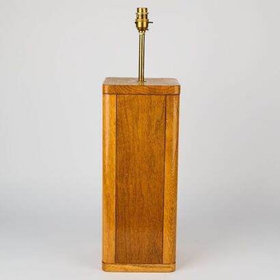 An Art Deco Style Wooden Lamp Base