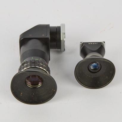 A Pair of Vintage Mamiya Viewfinder Attachments