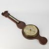 An Antique Mahogany Banjo Barometer/Thermometer