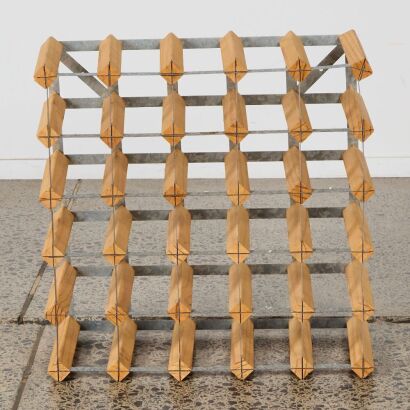 A Wooden Wine Rack
