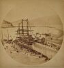 UNKNOWN PHOTOGRAPHER The hurunui (ship) in Lyttleton Harbour. The fisr ship in the Littelton Grabbing Dock