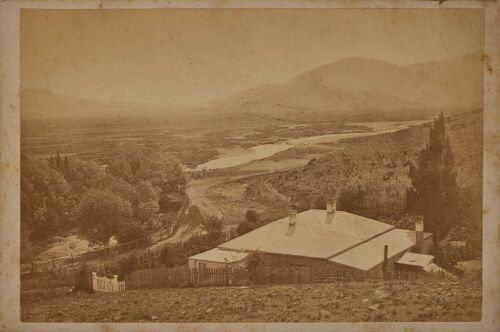 UNKNOWN PHOTOGRAPHER Postcard of Omarama Flat, with map verso