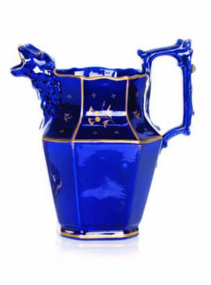 A Mid-19th Century Ironstone Cobalt Glaze Jug