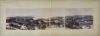 JOSIAH MARTIN Two album pages with panorama of Auckland from Mt Hobson. 3-plate albumen print, joined. Attributed to Josiah Martin. Cape Town Street view verso.