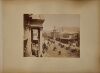 JOSIAH MARTIN Two album pages with panorama of Auckland from Mt Hobson. 3-plate albumen print, joined. Attributed to Josiah Martin. Cape Town Street view verso. - 2