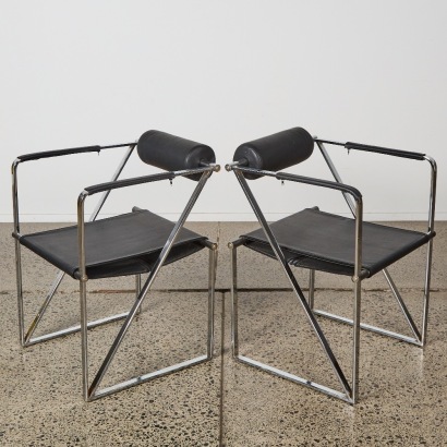 A Pair of Mario Botta Style Chairs