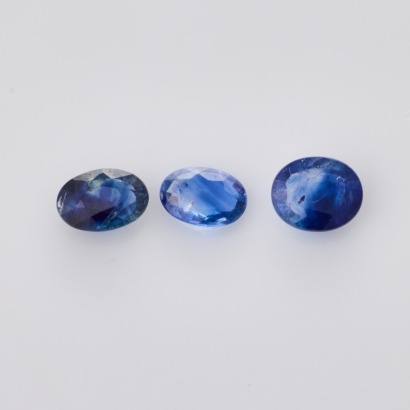 Parcel of Three Loose, 2.02ct Oval Mixed Cut Sapphires