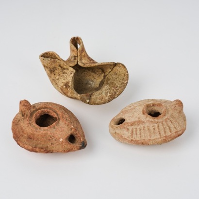 A Trio of Oil Lamps, Ancient Rome and Near East